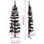 Moitié de sapin de Noël artificiel avec support-3869465-138045