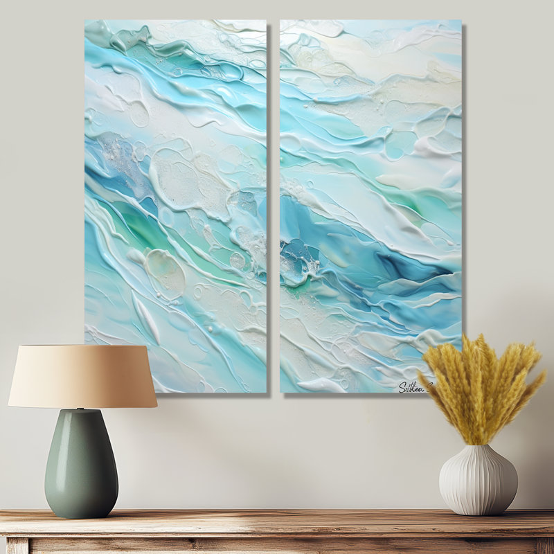 «Ocean Charm», impression sur toile, océan côtier, H 32 po x l 32 po, Toile tendue, Ne s’applique pas