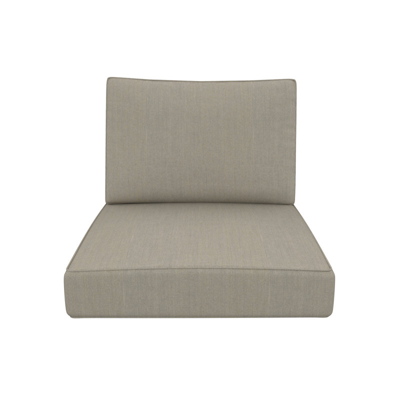 Outdoor Sunbrella Lounge Chair Cushion, Spectrum Dove Sunbrella® Plainweave
