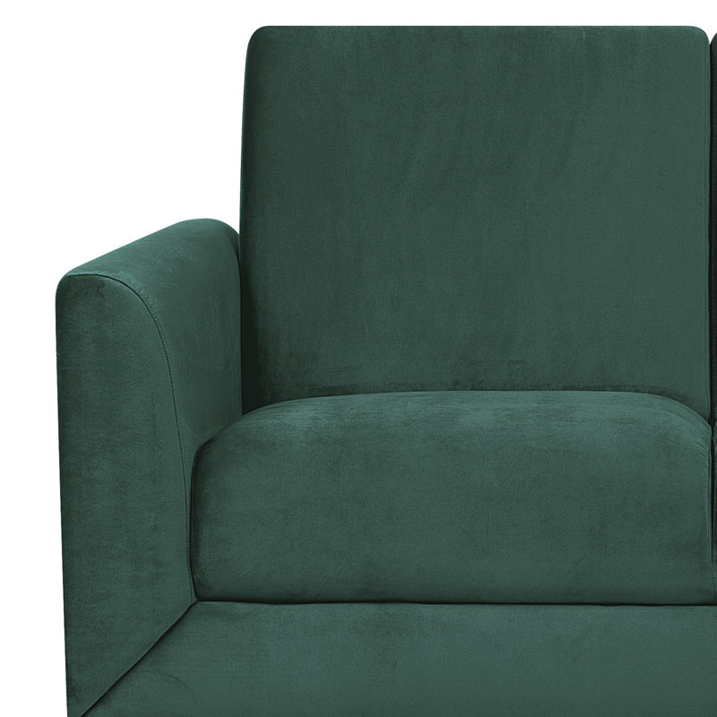 Rhomb Velvet Loveseat, Green