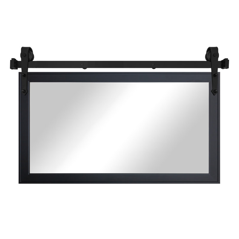 Conner Rea Flat Wall Mirror, 20" x 33", Gallery Black