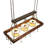 60" Long Steamboat 3 Light Pot Rack
