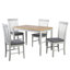 Deerfiled 4 -Person Rubberwood Solid Wood Dining Set-425889572-425889573