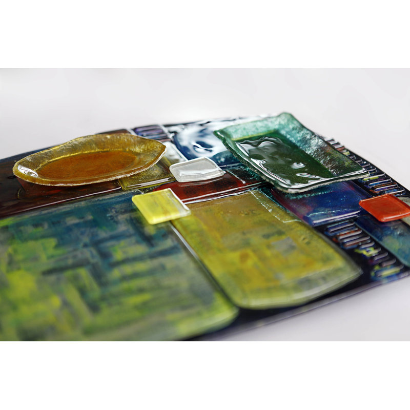 World Menagerie Bermudes Glass Cheese Board