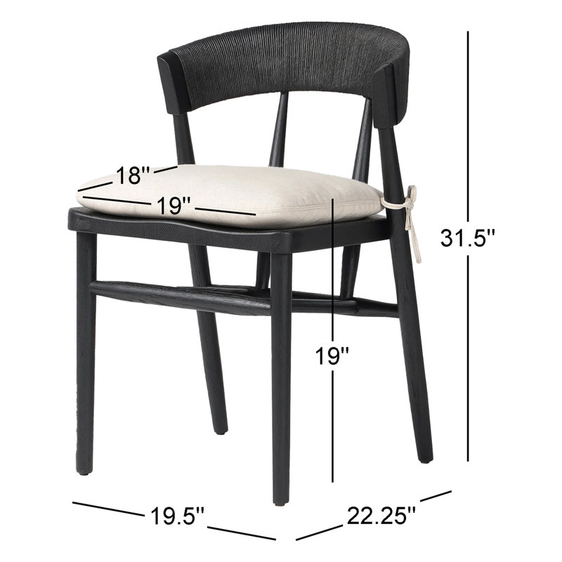 Buxton Dining Chair, Black Ash