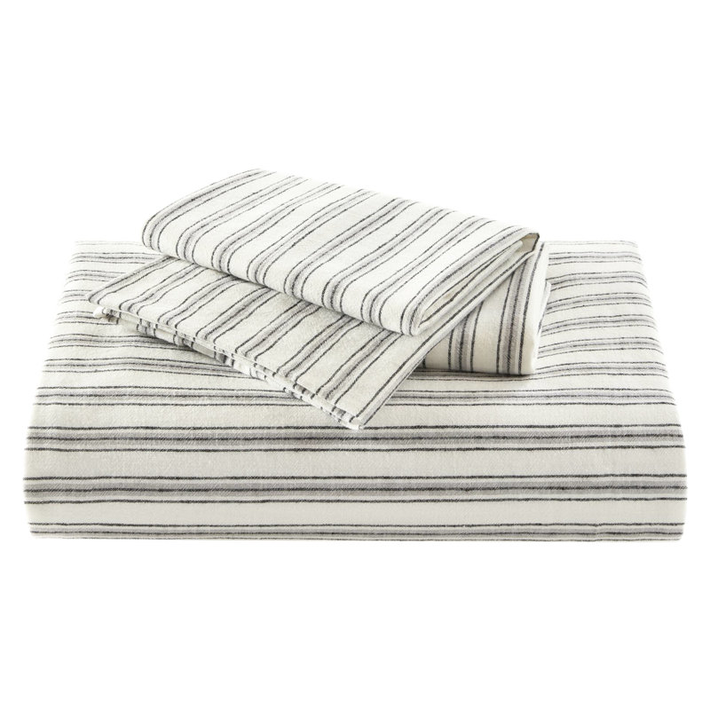 3 Pcs Grey Queen Bed Duvet , Cotton - Linen Rayon Combination, All Season Comfort, Thoughtful Design, Standard Soft Natural Fabric, Breathable Stripe Machine Washable