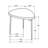 End Table, Triangular Solid Wood Black
