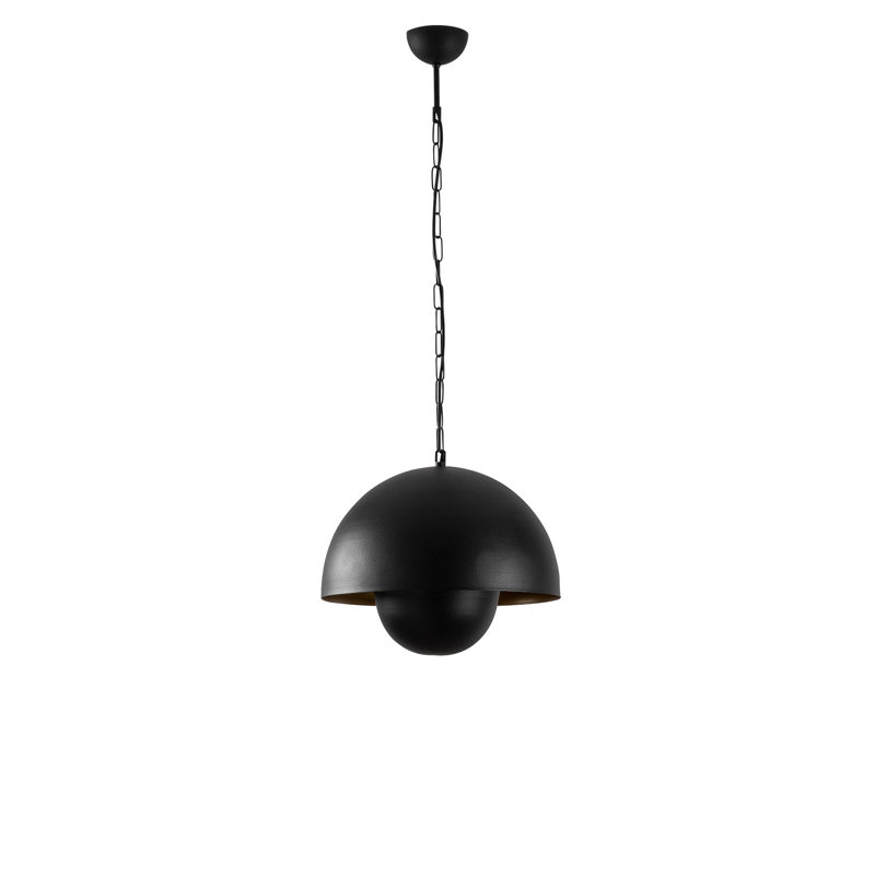 Lustre industriel moderne, structure en métal noir, 11,8 x 11,8 x 11,0 pouces | Douille E27, 40 W maximum, IP20 | Design scandinave élégant pour le salon, la salle à manger et la cuisine | Luminaire de fantaisie unique