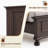 3-Piece Classic Solid Wood Bedroom Set,Includes 65" H Queen Size Bed And Two Nightstands,Dark Brown-957545161-957545162