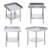 Stainless Steel Food Preparation Worktable