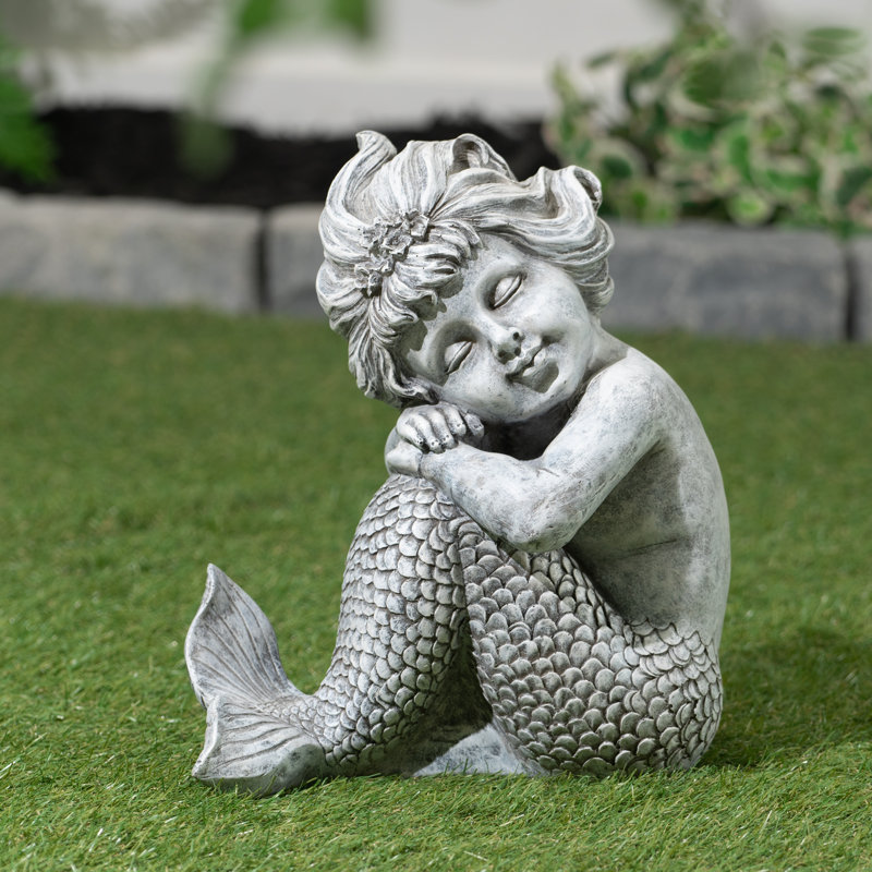 Mermaid Sitting Statue