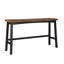 Bar Stool Set Solid Wood 4-Piece Black