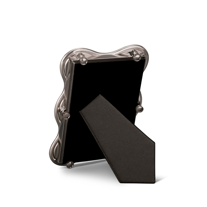 Ripple Frame, Platinum, Platinum Plated, 4" W x 6" H