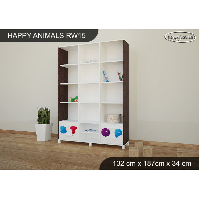 187cm H X 132cm W Kids Bookcase, Wenge Chestnut