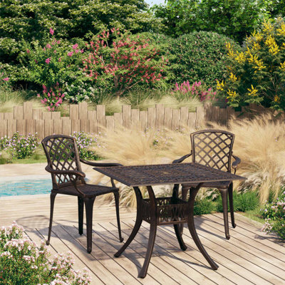 Arona 2 - Person Patio Dining Set with Square Table