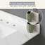 Comptoir de meuble-lavabo en marbre de 37 po, comptoir blanc avec trous de robinet pré-percés, comptoir de salle de bain avec lavabo central rectangulaire encastré et dosseret de 4 po de hauteur, Bianco Carrara Venato-108674948