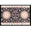 Hand-Knotted High-Quality Black, Red, and Cream Runner