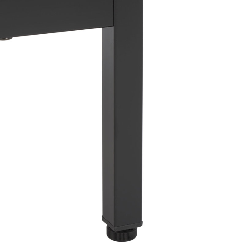 Meuble télé pour téléviseur de 60 po ou moins, Noyer / pieds noirs