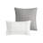 6 Piece Cotton Jacquard Oversized Comforter Set White/Grey