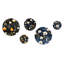 Walpole - Ensemble d'art mural floral rond de 5