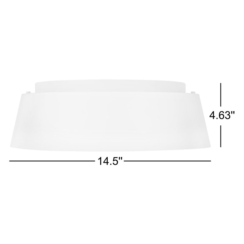 Asher 3 - Light Flush Mount, Matte White