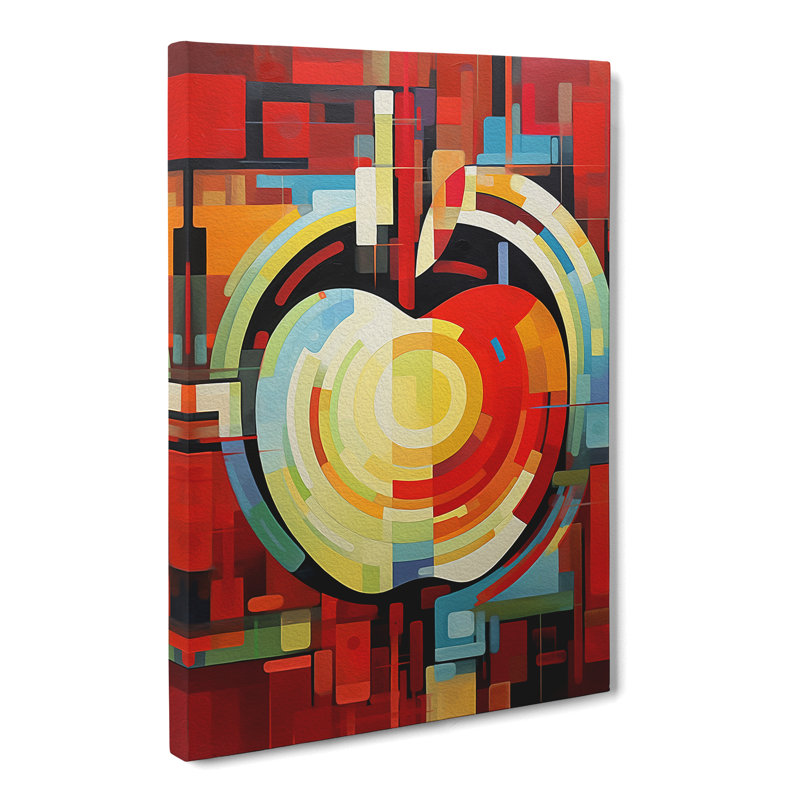 Apple Constructivism No.2 - Wrapped Canvas, 50cm H x 35cm W x 3cm D
