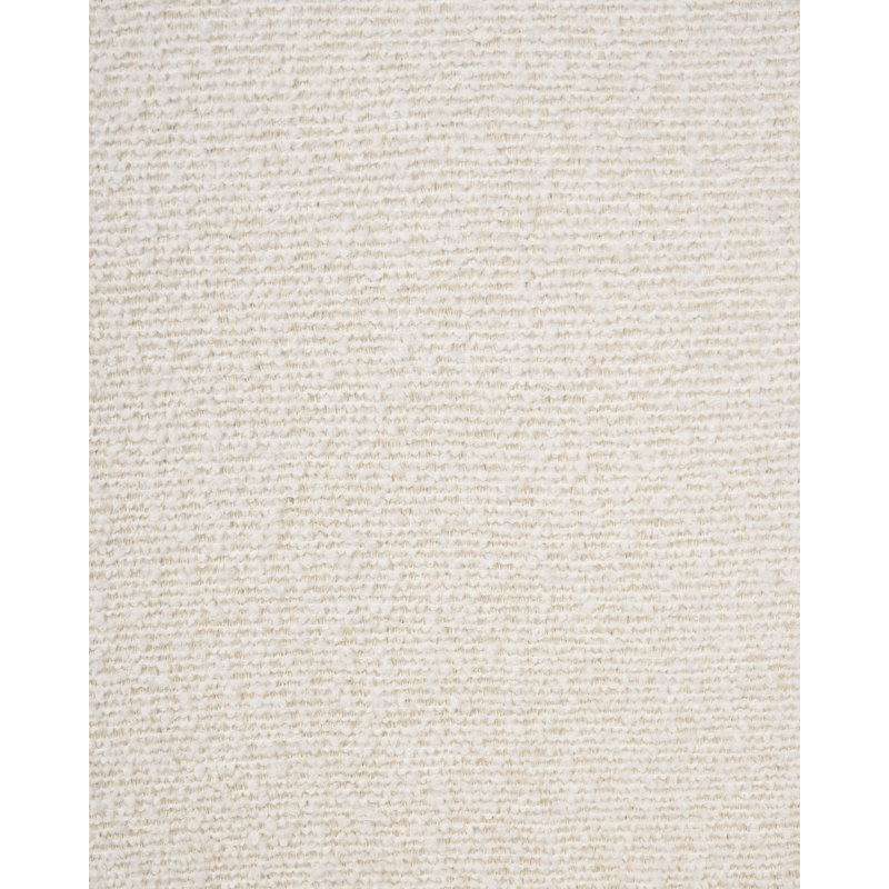 50cm H Boucle Upholstered Upholstered Back Armchair in White