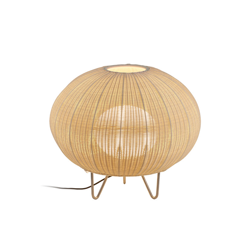 Lampe sur pied 24,02 po Garota, Ivoire / blanc
