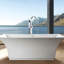 Robinet de baignoire autoportant avec douche à main-129758097