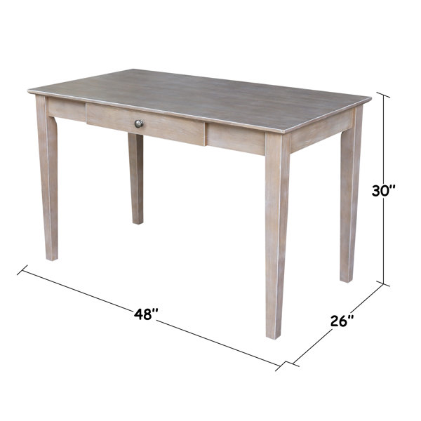 Highland Dunes Lynnsy Solid Wood Writing Desk & Reviews | Wayfair