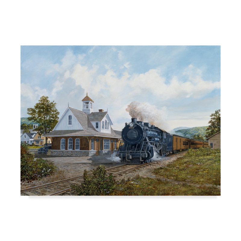 Jack Wemp Locomotive Gallery-Wrapped Canvas Art 18" x 24"