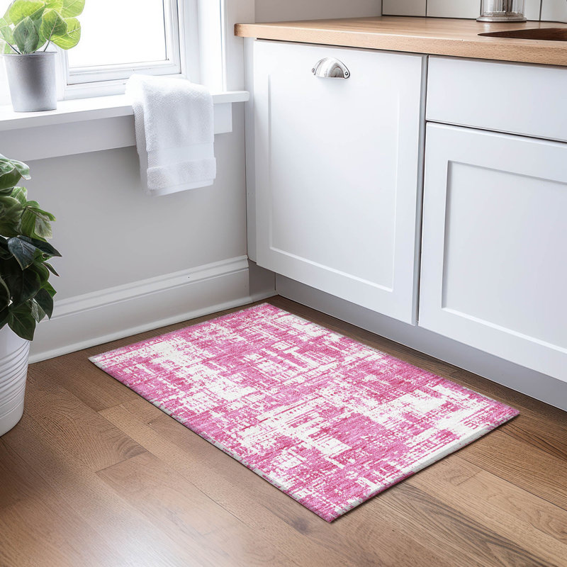 Malek Indoor/Outdoor Area Rug with Non-Slip Backing, Rectangle 1'8" x 2'6"