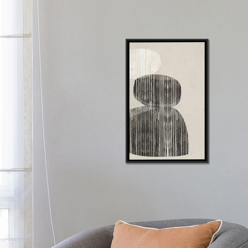 « nested i », impression sur toile, H 26 po x l 18 po x P 1,5 po, Toile encadrée noire, Pas de tapis