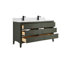 60" Solid Wood Sink Vanity With 1" Artificial Stone Top-1454695154-1454695155