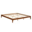 Structure de lit plateforme en bois de bambou sec très grand 12 pouces, avec support de lattes de bois, aucun sommier requis, assemblage facile