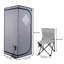 Grey Infrared Portable - Full Size Home Spa Tent With Heating Panels, Foot Pad, Controller, Foldable Chair & Reading . Simple Installation Procedure. . 28.87In Deep Quick Install Trait. 68.34In