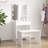 Itasha Dressing Table Set with LED Engineered Wood-740015254