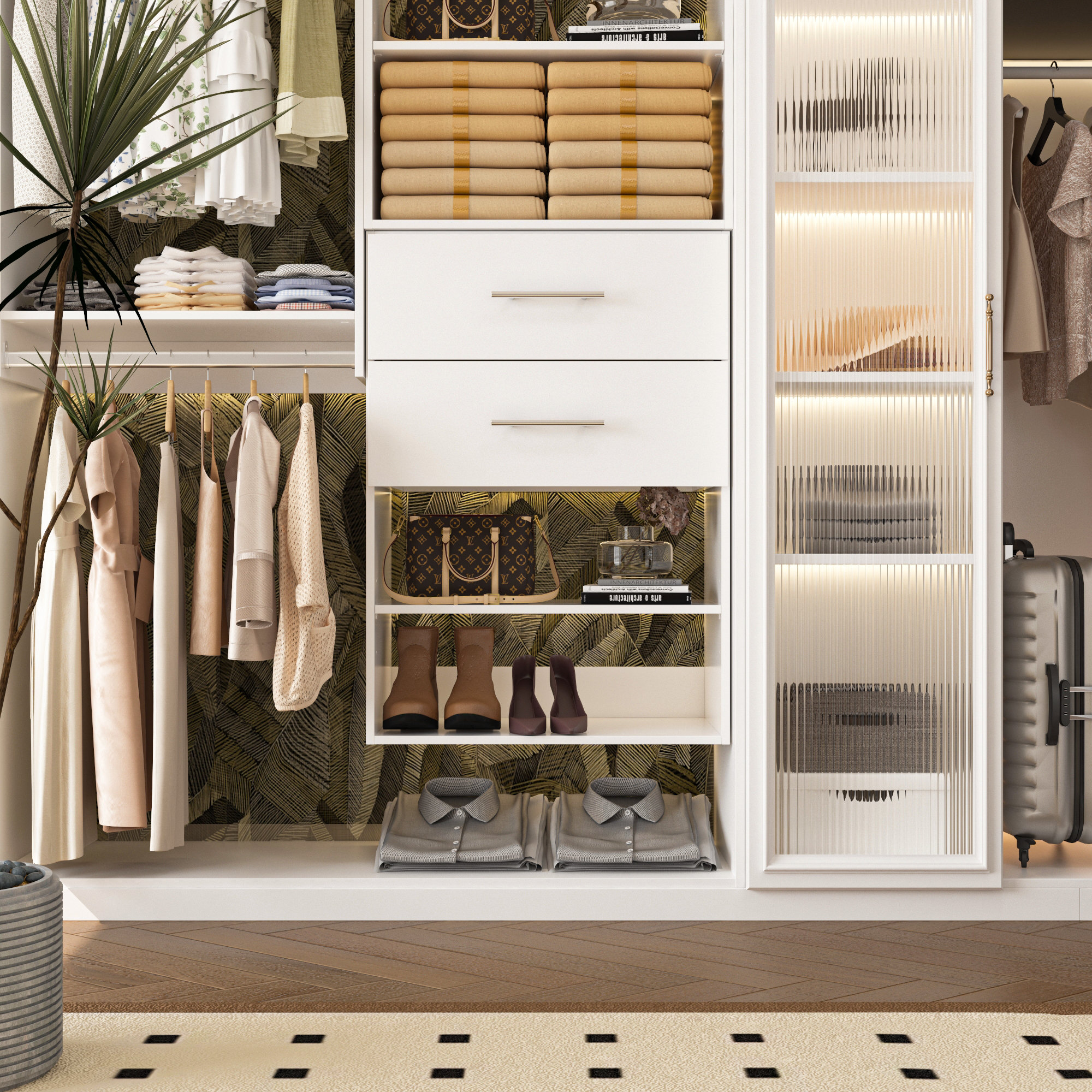 short closet dresser HIGDBFE with Hanging Rack, 4 Drawers Small for Bedroom, Reversible Fabric Kids Chest of Drawers with Clothes Rack, Tall Storage Tower, Sturdy Frame, Pink, 44''H : Home & Kitchen 31.5 Depth 14 Item Details Mount Type Wall Mount Clothing Rod Included No Number of Rods N/A Rod Style N/A Adjustable Shelves No Number of Adjustable Shelves N/A Fixed Shelves Yes Number of Fixed Shelves 2 Drawers Included Yes Number of Drawers 4 Shelf Weight Capacity Lbs 50 Rod Weight Capacity N/A Total Weight Capacity Lbs Dresser With Hanging Rack, 4