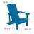 All-Weather Poly Resin Wood Adirondack Chairs with Side Table-88681443