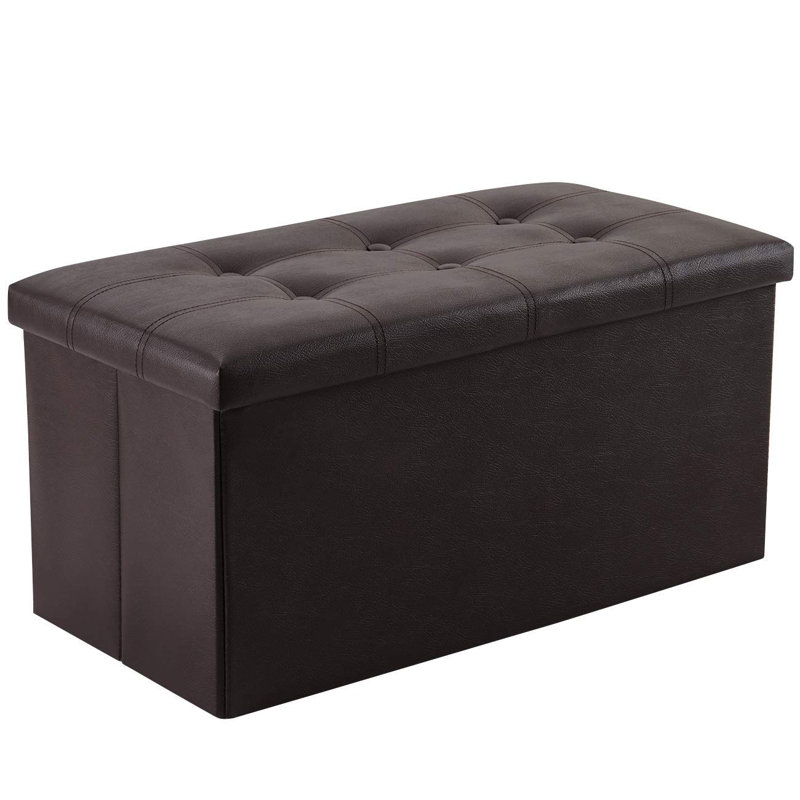 Banc de rangement Lanisha, Brun