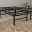 Black Steel Queen Size Platform Mattress Foundation - Strong Structure, Quick Setup, 2000 Lbs Load Bed Frame Replacement , 14 Inch Elevated, No Box Spring Required