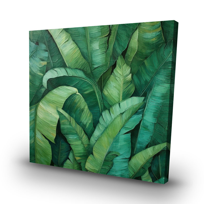 Dense leaves - 32"x32" art on canvas