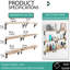 Aighleigh 6 Piece Wood Bracket Shelf