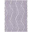 Tapis intérieur / extérieur lavable mauve et blanc 5 pi x 8 pi HomeRoots