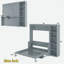 Lit escamotable avec bureau et tablettes Murphy-819987289-819987288