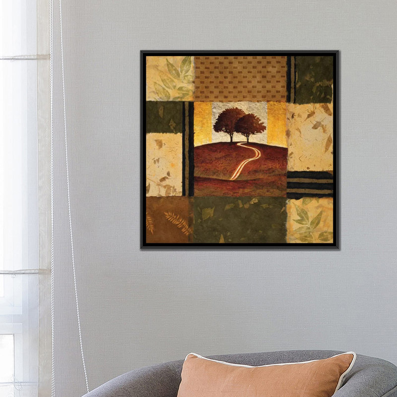 « adagio », impression sur toile, H 18 po x l 18 po x P 1,5 po, Toile avec cadre noir, Pas de tapis
