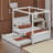 Cactier Full Size Canopy Platform bed With Trundle Bed-1450926952