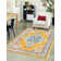 Tapis oriental jaune Armgard