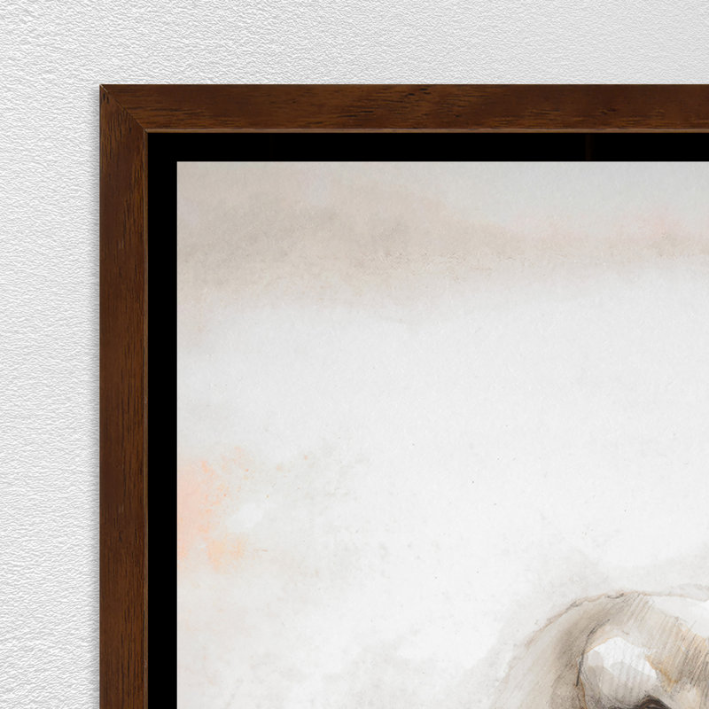 Conejitos Vellosos by D’Alessandro Léon - Painting Framed Wall Art, Image Brush Gel 