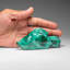Genuine Polished Malachite Fish Carving (256.8 Grams)